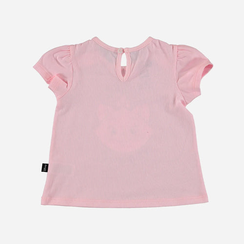 Card slide image -  CAMISETA DE BEBÉ NIÑA, MANGA CORTA, ROSADA DE GATA MARIE ©DISNEY