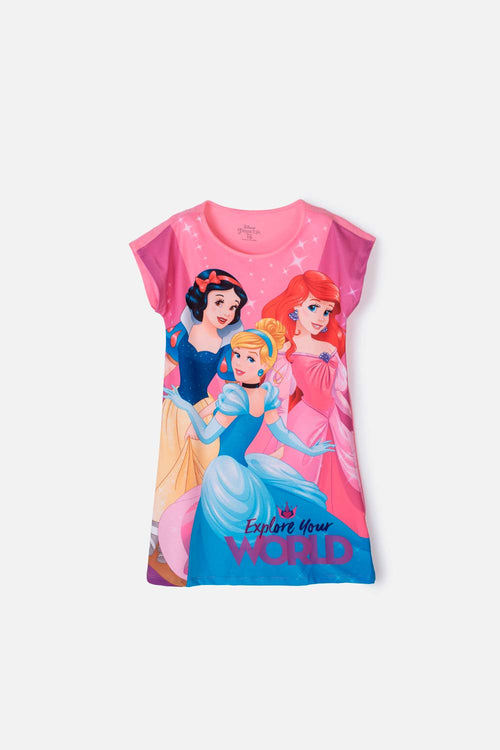 Card slide image -  PIJAMA DE PRINCESAS TIPO BATOLA ROSADA PARA NIÑA