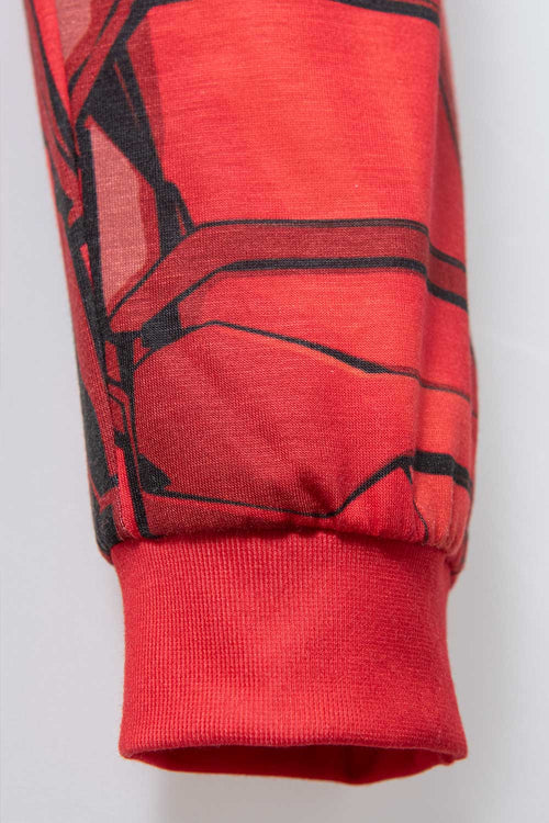 Card slide image -  PIJAMA DE IRON MAN ROJA DE PANTALÓN LARGO PARA NIÑO