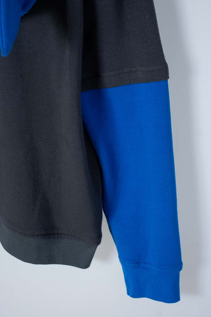 BUZO DE BATMAN CERRADO AZUL Y GRIS PARA NIÑO