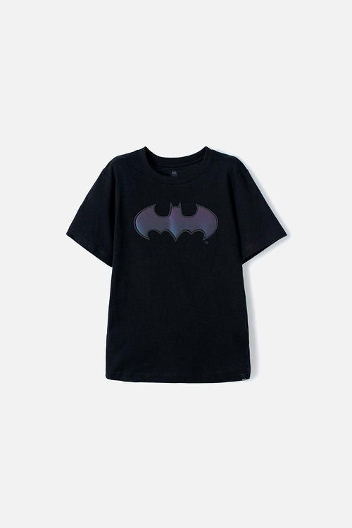 Card slide image -  CAMISETA DE BATMAN MANGA CORTA NEGRA PARA NIÑO