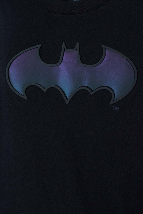 Card slide image -  CAMISETA DE BATMAN MANGA CORTA NEGRA PARA NIÑO