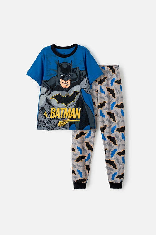 Card slide image -  PIJAMA DE BATMAN  MANGA CORTA AZUL PARA NIÑO