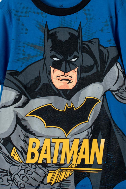 Card slide image -  PIJAMA DE BATMAN  MANGA CORTA AZUL PARA NIÑO