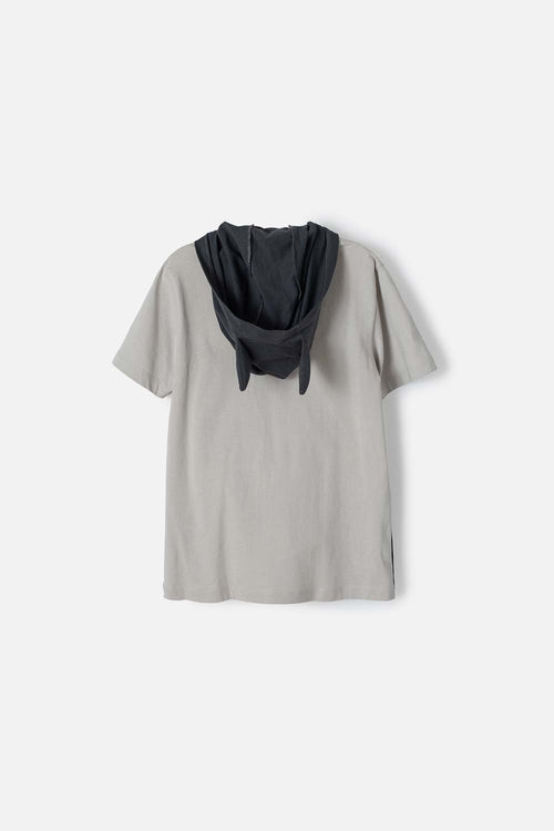 Card slide image -  CAMISETA DE BATMAN MANGA CORTA GRIS PARA NIÑO