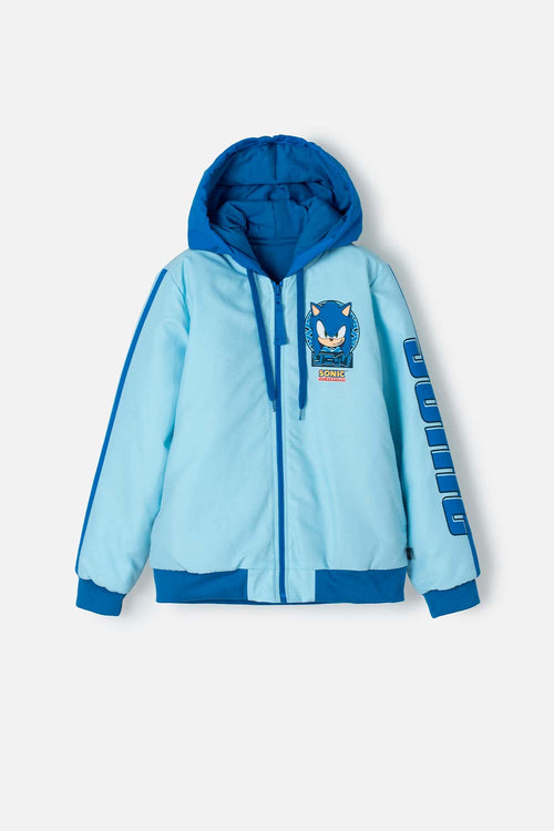 Card slide image -  CHAQUETA DE SONIC AZUL CON CIERRE PARA NIÑO