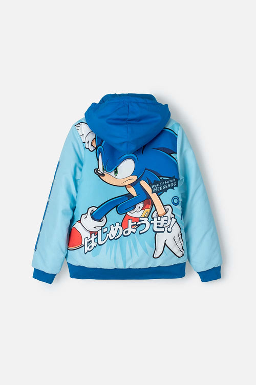 Card slide image -  CHAQUETA DE SONIC AZUL CON CIERRE PARA NIÑO