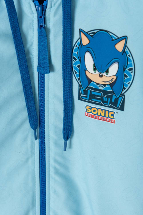 Card slide image -  CHAQUETA DE SONIC AZUL CON CIERRE PARA NIÑO
