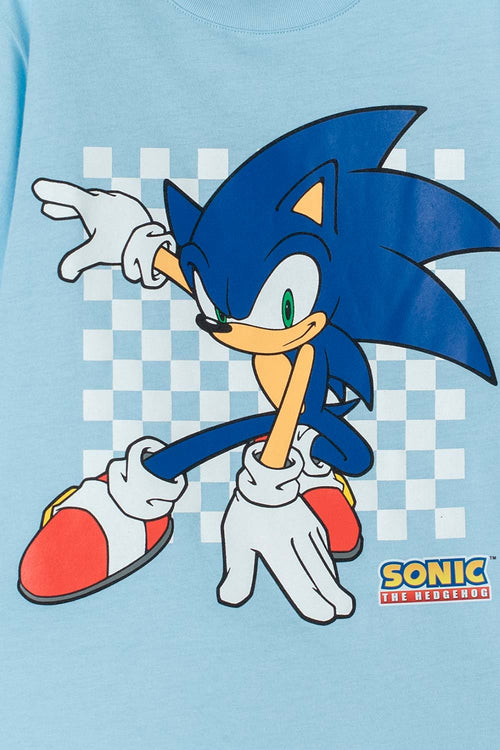 Card slide image -  CAMISETA DE SONIC DE MANGA CORTA AZUL PARA NIÑO