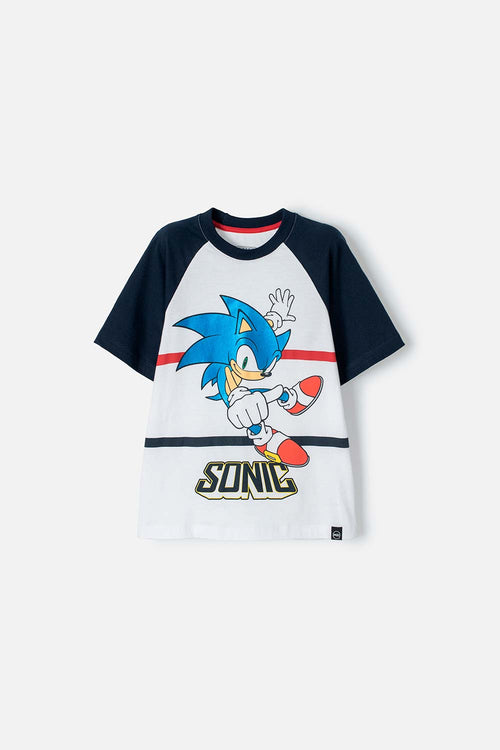 Card slide image -  CAMISETA DE SONIC MANGA CORTA AZUL PARA NIÑO