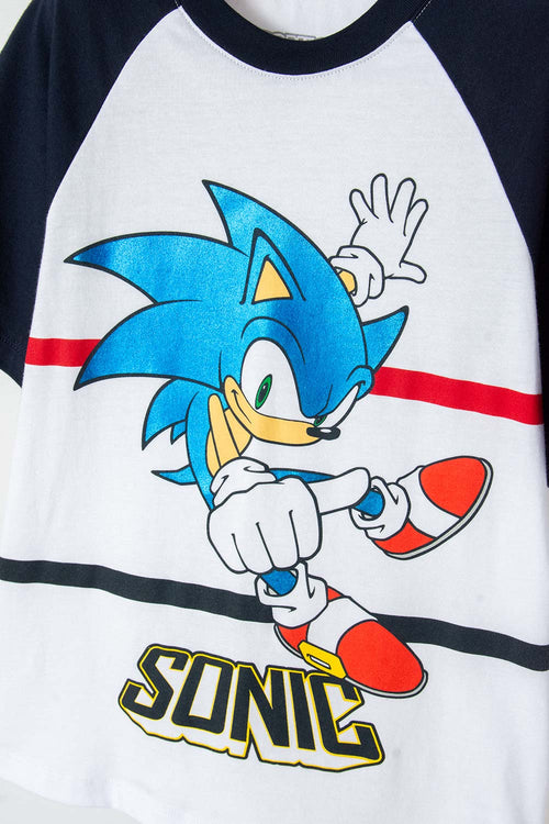 Card slide image -  CAMISETA DE SONIC MANGA CORTA AZUL PARA NIÑO