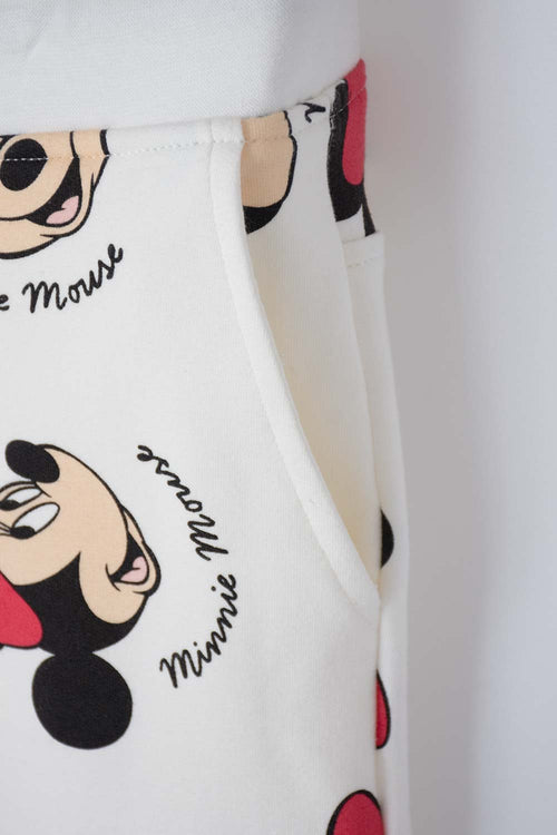 Card slide image -  CONJUNTO DE MINNIE MOUSE CON PANTALÓN LARGO MARFIL PARA NIÑA