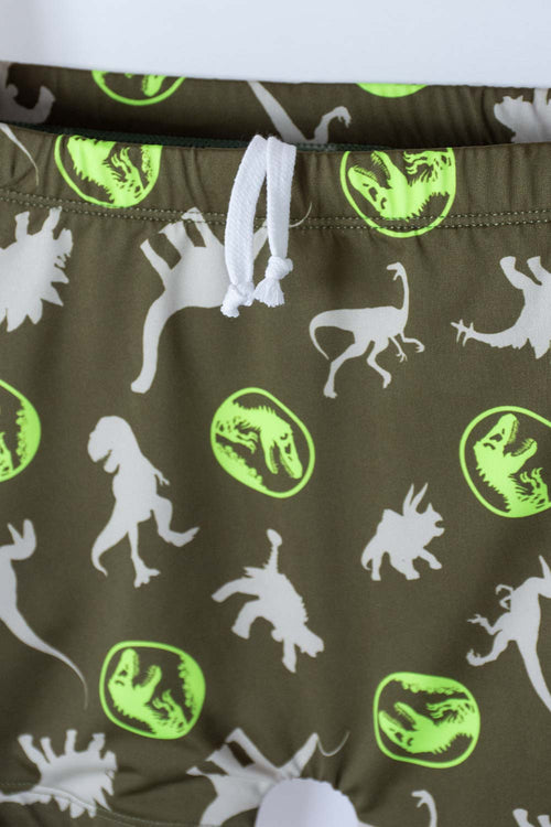 Card slide image -  CONJUNTO DE BAÑO DE JURASSIC WORLD VERDE Y MARFIL PARA NIÑO