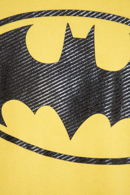 BUZO DE BATMAN CERRADO AMARILLO PARA NIÑO