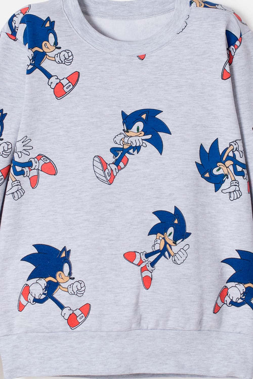 Card slide image -  CONJUNTO DE SONIC CON PANTALÓN GRIS PARA NIÑO
