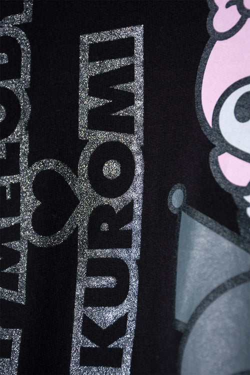 Card slide image -  BUZO DE MY MELODY & KUROMI NEGRO DE DISEÑO CERRADO PARA NIÑA