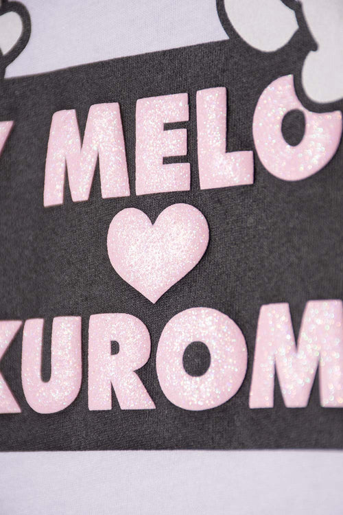 Card slide image -  PIJAMA DE MY MELODY & KUROMI GRIS Y BLANCO PARA NIÑA