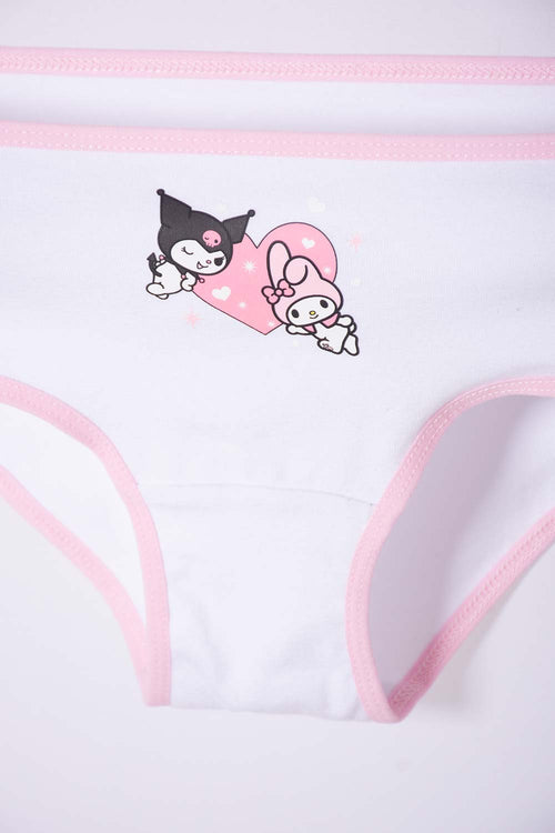 Card slide image -  PACK X2 PANTIES DE MY MELODY & KUROMI LAVANDA EN DÚO PARA NIÑA