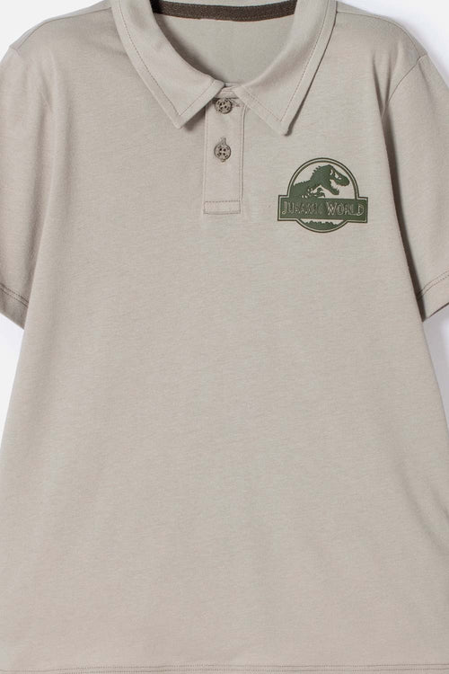 Card slide image -  CAMISETA TIPO POLO DE JURASSIC WORLD VERDE PARA NIÑO