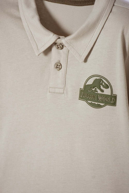 Card slide image -  CAMISETA TIPO POLO DE JURASSIC WORLD VERDE PARA NIÑO