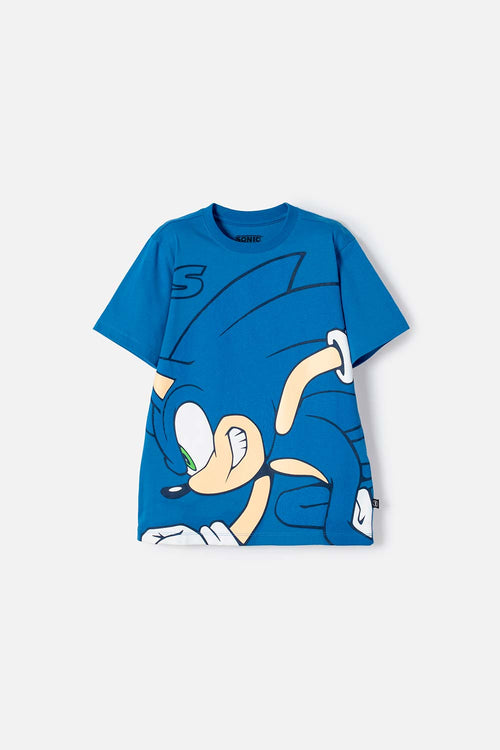 Card slide image -  CAMISETA DE SONIC MANGA CORTA AZUL PARA NIÑO
