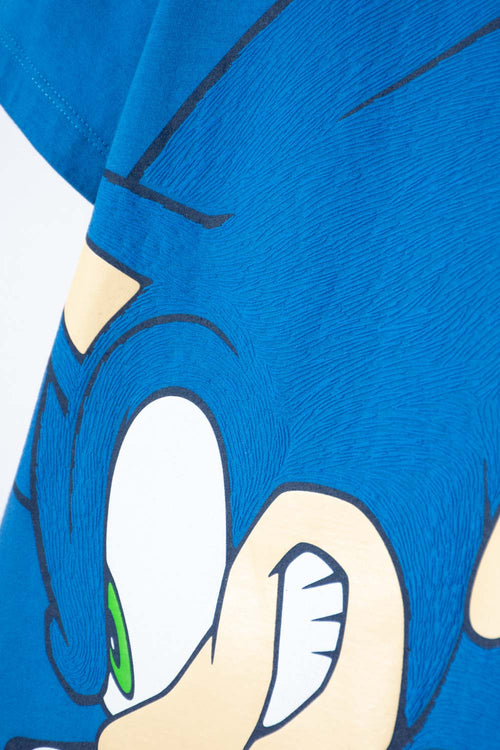 Card slide image -  CAMISETA DE SONIC MANGA CORTA AZUL PARA NIÑO