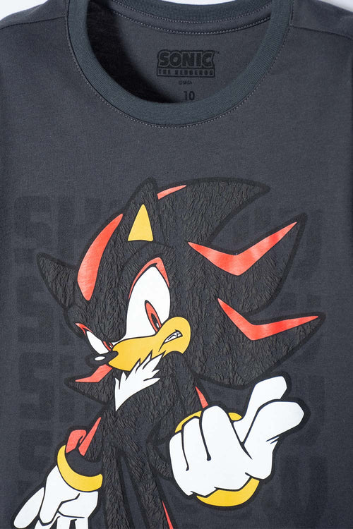 Card slide image -  CAMISETA DE SONIC MANGA CORTA GRIS PARA NIÑO