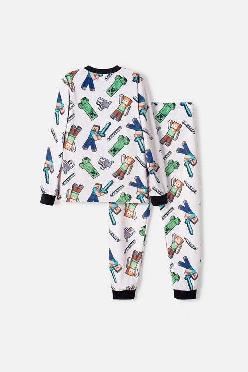 Card slide image -  PIJAMA DE MINECRAFT CON PANTALÓN LARGO MULTICOLOR PARA NIÑO