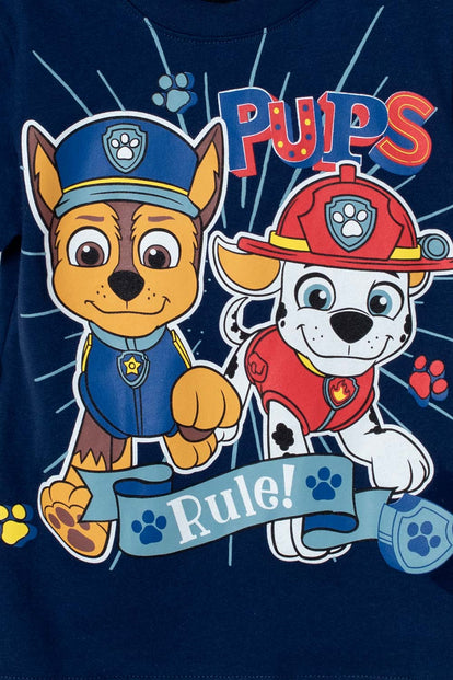 CAMISETA DE PAW PATROL ESTAMPADA AZUL PARA NIÑO DE 2T A 5T