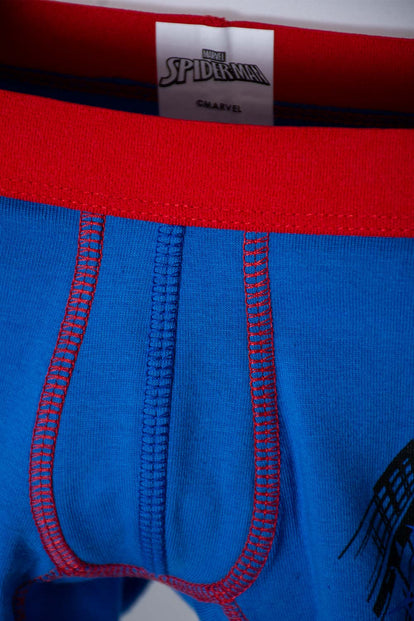 PACK X2 BOXER DE SPIDER-MAN ROJO Y AZUL PARA NIÑO 2T A 5T