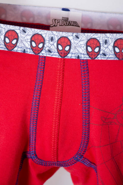 PACK X2 BOXER DE SPIDER-MAN ROJO Y AZUL PARA NIÑO 2T A 5T