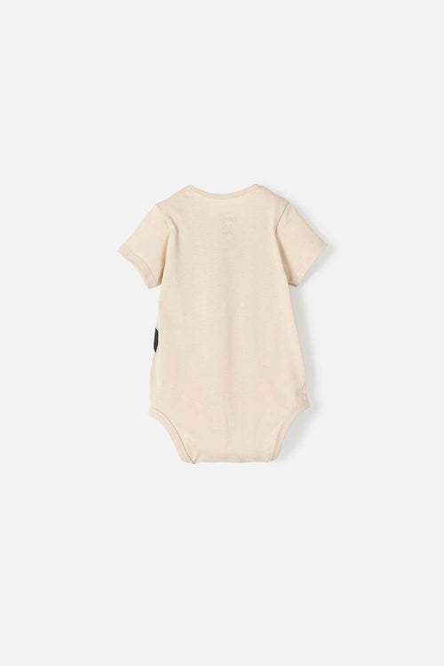 Card slide image -  BODY DE GOOFY MANGA CORTA CAQUI PARA BEBÉ NIÑO