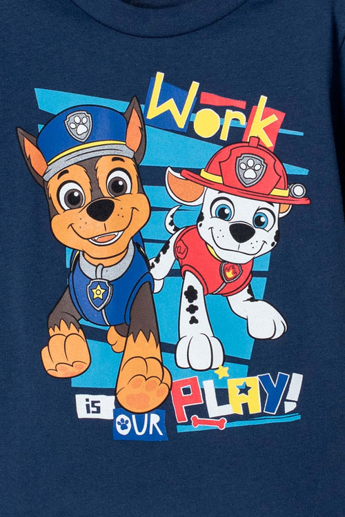 Card slide image -  CAMISETA PAW PATROL MANGA CORTA AZUL PARA NIÑO 2T A 5T