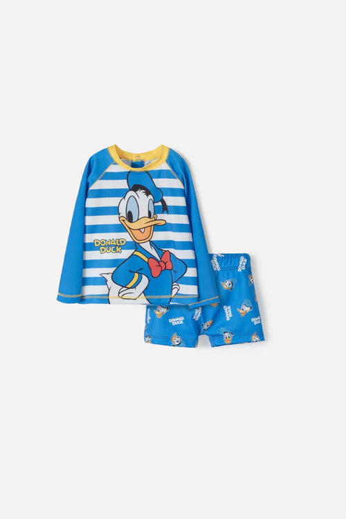 Card slide image -  CONJUNTO DE BAÑO DE DONALD ESTAMPADO AZUL PARA BEBÉ NIÑO
