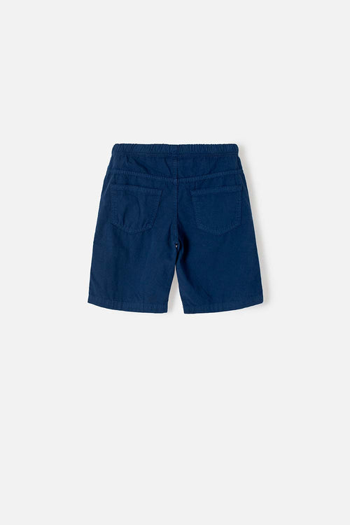Card slide image -  BERMUDA DE MIC  CON BOLSILLOS AZUL PARA NIÑO