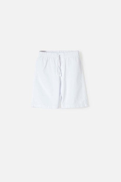 BERMUDA DE MIC CON CORDÓN BLANCA PARA NIÑO