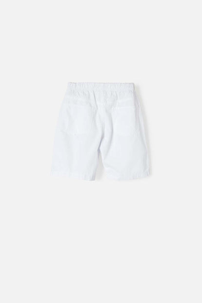 BERMUDA DE MIC CON CORDÓN BLANCA PARA NIÑO