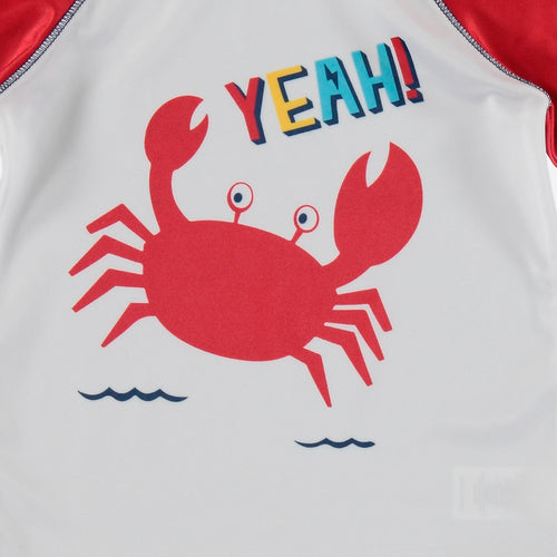 Card slide image -  CONJUNTO DE LITTLEMIC CON PANTALÓN CORTO ROJO Y AZULPARA BEBÉ NIÑO