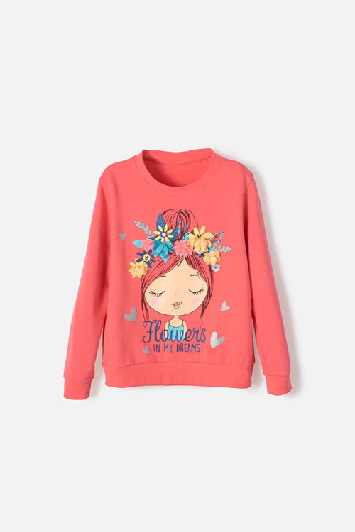 Card slide image -  BUZO MIC ESTAMPADO ROSADO PARA NIÑA