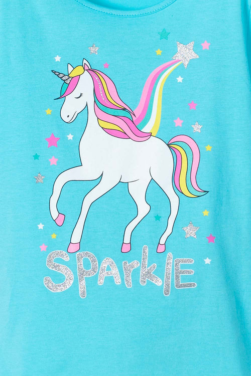 Card slide image -  CAMISETA DE MIC MANGA CORTA AZUL PARA NIÑA