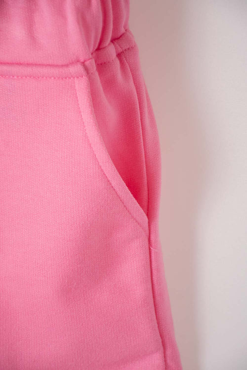 Card slide image -  SHORT DE MIC CON CORDÓN ROSADO PARA NIÑA