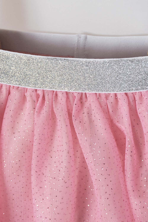 Card slide image -  FALDA DE LITTLEMIC CON TULL PALO DE ROSA PARA NIÑA 2T A 5T