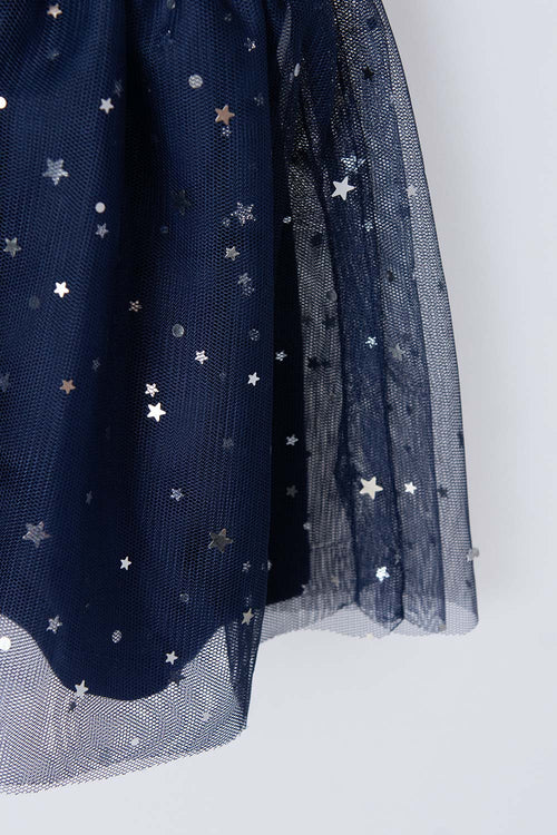 Card slide image -  FALDA DE LITTLEMIC CON TULL AZUL PARA NIÑA 2T A 5T