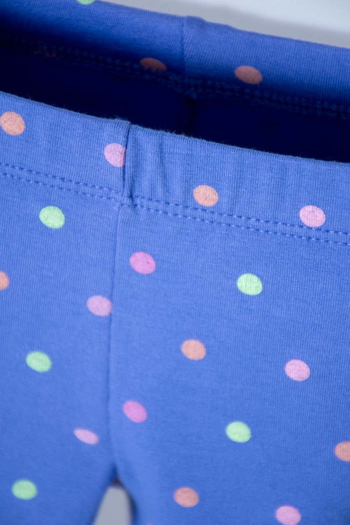 Card slide image -  LEGGINS LITTLEMIC CON CINTURA ELÁSTICA AZUL PARA NIÑA 2T A 5T