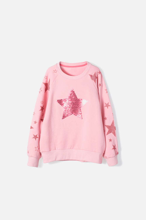 Card slide image -  BUZO DE MIC CERRADO PALO DE ROSA PARA NIÑA