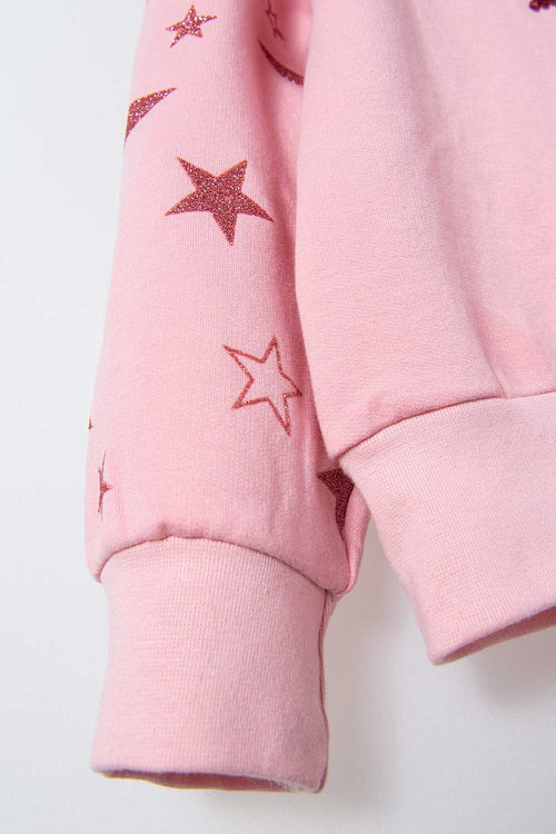 Card slide image -  BUZO DE MIC CERRADO PALO DE ROSA PARA NIÑA