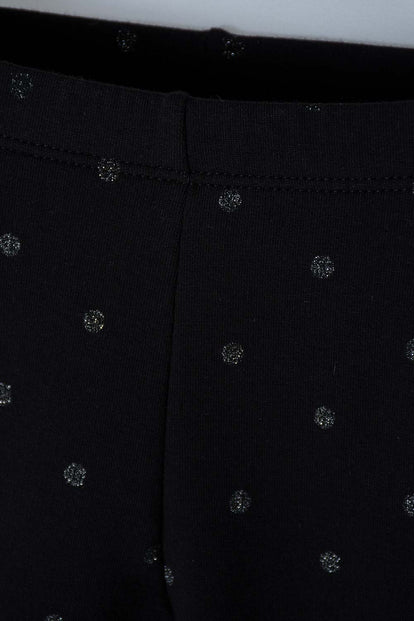 LEGGINS DE LITTLEMIC CON CINTURA ELÁSTICA NEGRO PARA NIÑA 2T A 5T