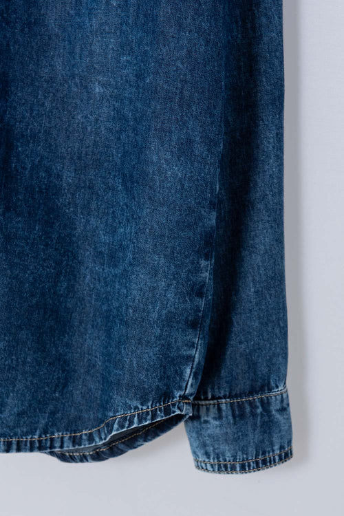 Card slide image -  CAMISA MIC EN DENIM TONO MEDIO MANGA LARGA PARA NIÑO