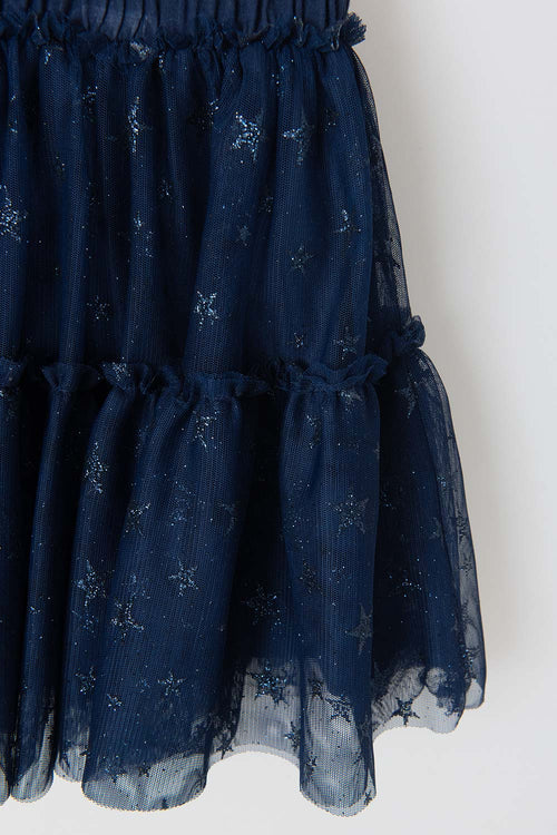 Card slide image -  FALDA DE MIC TIPO TUTÚ AZUL PARA NIÑA