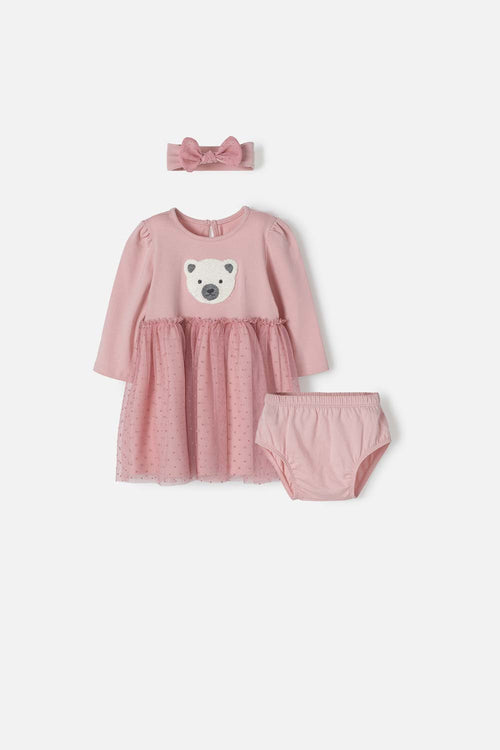 Card slide image -  VESTIDO BEBE NIÑA EXTERIOR LITTLE MIC